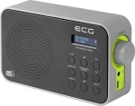 ECG RD 110 DAB čierna / Prenosné rádio / FM a DAB+ / LCD displej / teleskopická anténa / USB-C / AUX (100001123850)