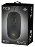 INCA IMG-348 čierna / Herná drôtová myš / optická / 3200 DPI / 7 tlačidiel / RGB / USB-A / 1,65 m (IMG-348)