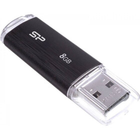 Silicon Power Ultima U02 / 8GB / Flash disk / USB 2.0 / čierny (SP008GBUF2U02V1K)