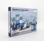 Mamido Mamido Magnetická stavebnica polícia 42 dielov, Policajná motorka, vrtuľník, auto, pes MT1480