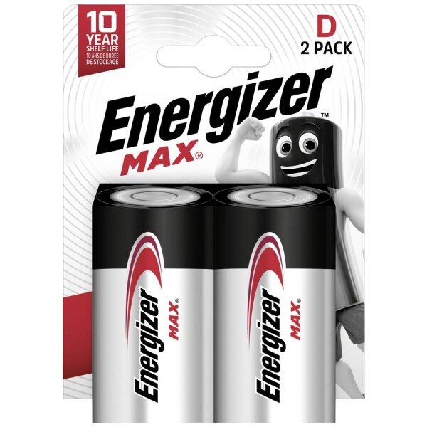 Energizer MAX Batéria - Veľký monočlánok D 2 ks (7638900426823)