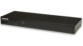 Intellinet KVM prepínač 8/1 čierna / KVM switch / USB / PS/2 / 8 portov / 19" (506441)