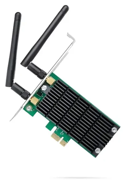 TP-LINK Archer T4E / Wi-Fi PCI-E adaptér AC1200 / 2,4 GHz 300 Mb/s / 5 GHz 867 Mb/s / PCI-Express x1