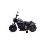 Mamido Detská elektrická motorka Chopper Faster sivá