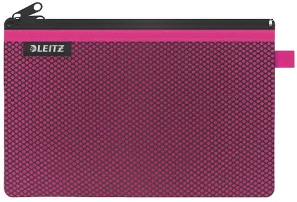 Leitz Wow ružová / Dvojité textilné vrecko / Veľkosť L / Sieťovina, nylon / 230 × 150 mm (40130023)