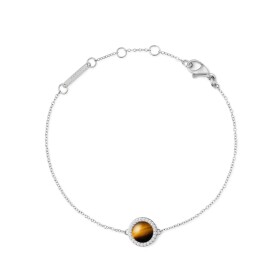 Daniel Wellington Štýlový náramok s tigriím okom a kryštálmi DW00401439