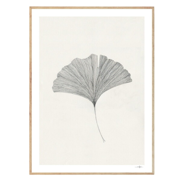 THE POSTER CLUB Autorský plagát Ginkgo Leaf by Ana Frois 30x40 cm