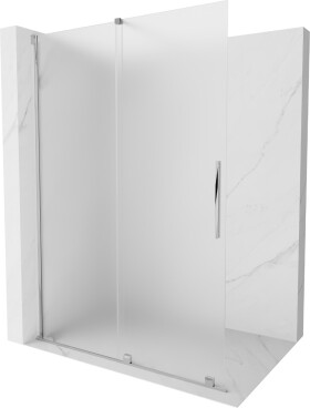 MEXEN/S - Velar Sprchová zástena posuvná Walk-in 160 x 200, dekor 8 mm, chróm 871-160-000-33-01