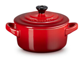 Le Creuset Mini hrniec s pokrievkou 10 cm červená (843251103447)