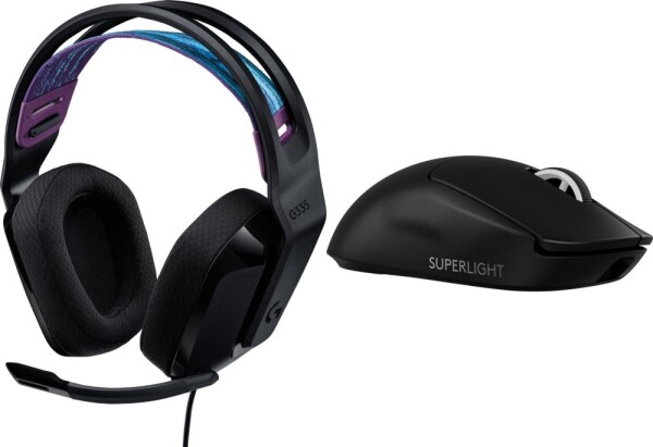 Logitech G335 Cierne (981-000978) + G PRO X SuperLight 2 (910-006630)