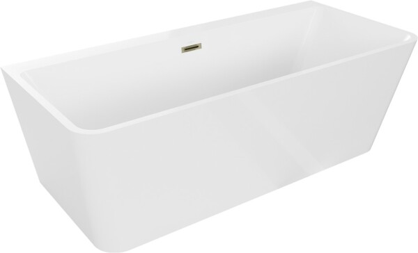 MEXEN/S - Volta vaňa voľne stojaca 170 x 75, biela, sifón a prepad zlatá 51131707500-50