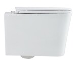 OLSEN SPA - Závesné WC ORLO TORNADO s FLAT sedadlom Soft-close OLKLT057EUQ1