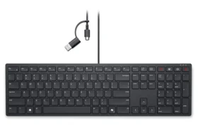 DELL KB525C čierna / drôtová klávesnica / USB-A + USB-C / UA Layout (580-BBTG)