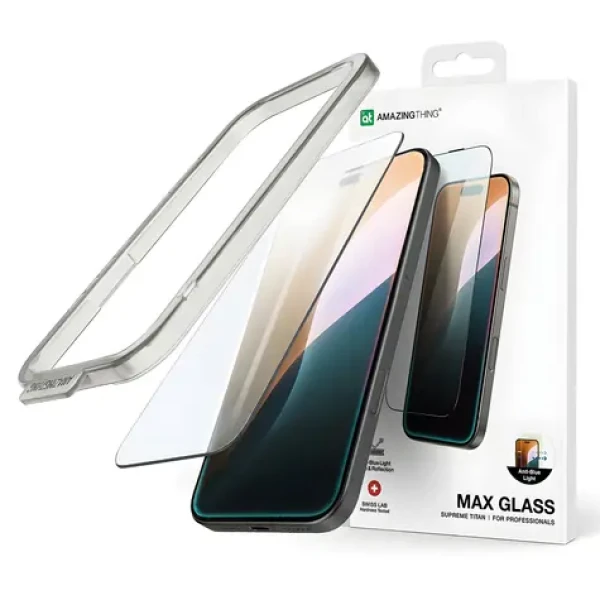 AmazingThing Titan Max / Ochranné sklo / Apple iPhone 16 / tvrdené