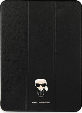 Karl Lagerfeld Karl Lagerfeld KLFC12OKMK iPad 12.9" Pro 2021 Book Cover Čierny/black Saffiano Karl Iconic