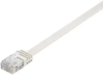 MicroConnect CAT6 U/UTP FLAT 0.25m biela / PVC (V-UTP60025W-FLAT)