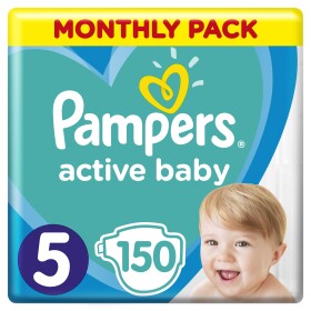 Pampers Active Baby Junior Monthly Pack (150 ks) / Plienky / Veľkosť 5 (11-16 kg) (DIOPMPPIE0059)