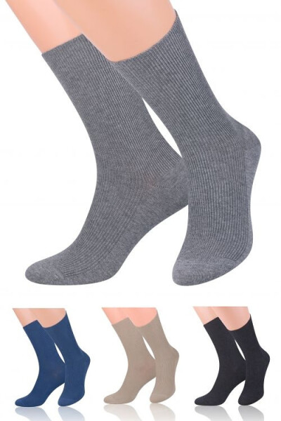 Netlačící ponožky Steven art.018 kaštanové 35-38