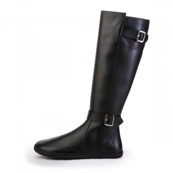 Shapen Glam Black Leather barefoot čižmy 42 EUR