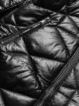 Čierna dámska prechodná bunda plus size (mm21-76) odstíny černé 46