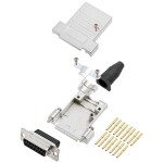 Encitech DTSL15-SJSRG-T-DBCS-K 6355-0089-12 sada D-SUB zásuvková lišta 180 ° Pólov: 15 krimpované 1 ks; 6355-0089-12