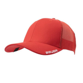 Juniorská čiapka Bauer Team Mesh 1063365 Červená