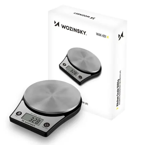 Wozinsky WAK-651 čierna / Kuchynská váha / LCD displej / max 5 kg