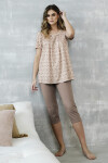 Italian Fashion Sabbia kr.r. sp.3/4 kolor:druk/cappuccino 2XL