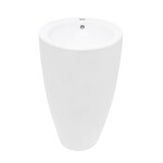 Voľne stojace umývadlo SAT Fusion 85x50 cm otvor pre batériu uprostred SATFUS8550 SATFUS8550