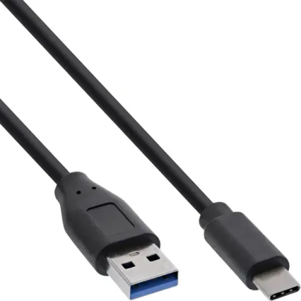 InLine USB-C - USB-A 0,5 m čierna / Kábel / USB 3.2 Gen 2 / 10 Gbps (35716)
