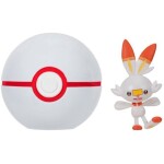 Jazwares Pokémon Clip N Go Poké Ball Scorbunny a Premier Ball