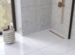 Laveo - Basso - sprchový žľab 50 cm, ružové zlato COB_850D