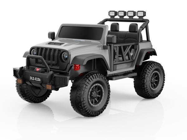 Mamido Mamido Elektrické autíčko Buggy BIG FOOT 4x4 sivé 24V | 800W | 60 kg | EVA | LED | 2,4 Ghz | ECO koža
