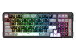 Redragon ARLOKKS QMK K742 čierna / Herná klávesnica / mechanická / RGB / BT / USB / US (K742)