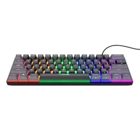 Trust Gaming GXT 867 Acira čierna / Herná klávesnica / mechanická / RGB / 60% / US / USB-C (24882)