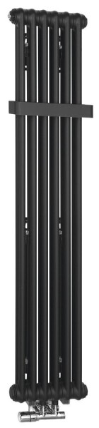 SAPHO - FEDE vykurovacie teleso 1500x306, 6 segmentov, čierna mat IR191