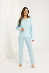 Regina 708 long/r M-XL Z25/26 dámske pyžamo tyrkysová L