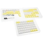 Ducky x Fallout sada kláves žlto-biela / Náhradné klávesy / 132 kláves / US Layout (DCA132-USVAUCHPH1)