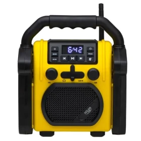 Adler AD 1911 čierno-žltá / Stavebné rádio / FM / AUX / BT 5.1 / IPX54 (AD 1911)