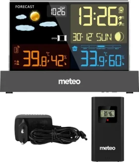 Meteo SP110C čierna / Meteostanica / DCF
