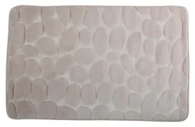 MSV Pebbles kúpeľňová predložka 50 x 80 cm béžová / PU pena / protišmyková