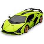 RASTAR RASTAR Konštrukčné autíčko na diaľkové ovládanie Lamborghini Sian 1:18 zelené