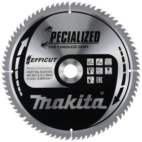 Makita B-67315 pílový kotúč 305 x 30 x 2.15 mm Počet zubov (na palec): 80 1 ks; B-67315