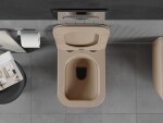 MEXEN - Teo Závesná WC misa vrátane sedátka s slow-slim, duroplast, cappuccino mat 30854064