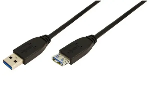 LogiLink USB-A (M) - USB-A (F) čierna / Predlžovací kábel USB 3.2 Gen1 / 2 m (CU0042)