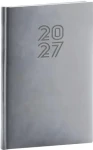 NOTIQUE Aprint 2027 sivá / Týždenný diár / 15 x 21 cm