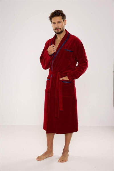 De Lafense 666 Ronaldo M-2XL pánsky župan kaštanové XL