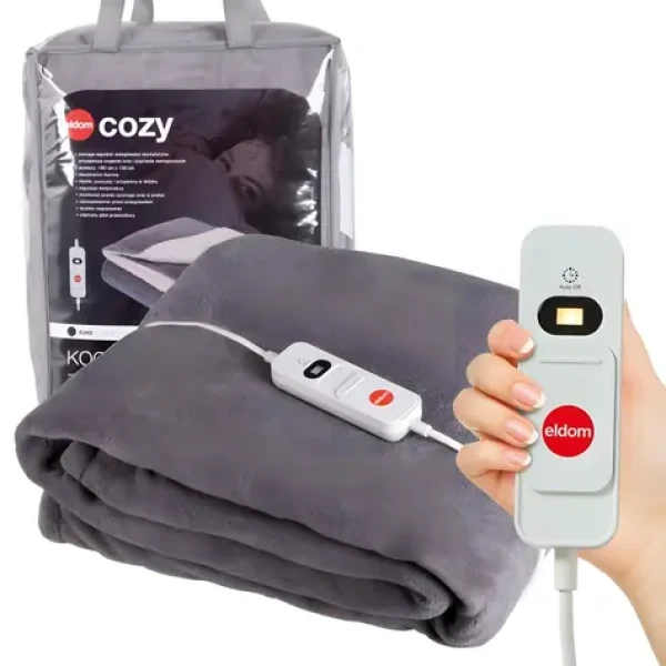 Eldom KT200 Cozy / Elektrická dečka / 180x130 cm / 2 osoby / 3 stupne / 120 W / prateľná (KT200)