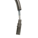 Drezová batéria SAT Aurum s vyťahovacou sprškou, 2 prúdy brúsený gun metal SATBAUR286BGM SATBAUR286BGM