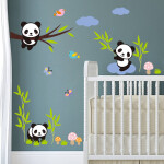 Veselá Stena Samolepka Hravá panda